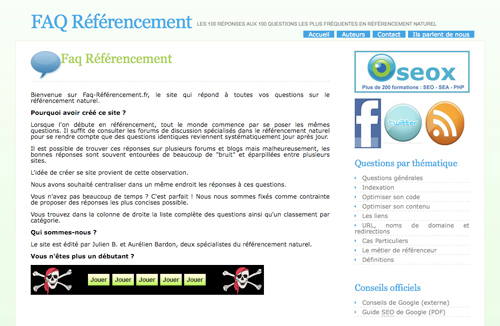 FAQ referencement